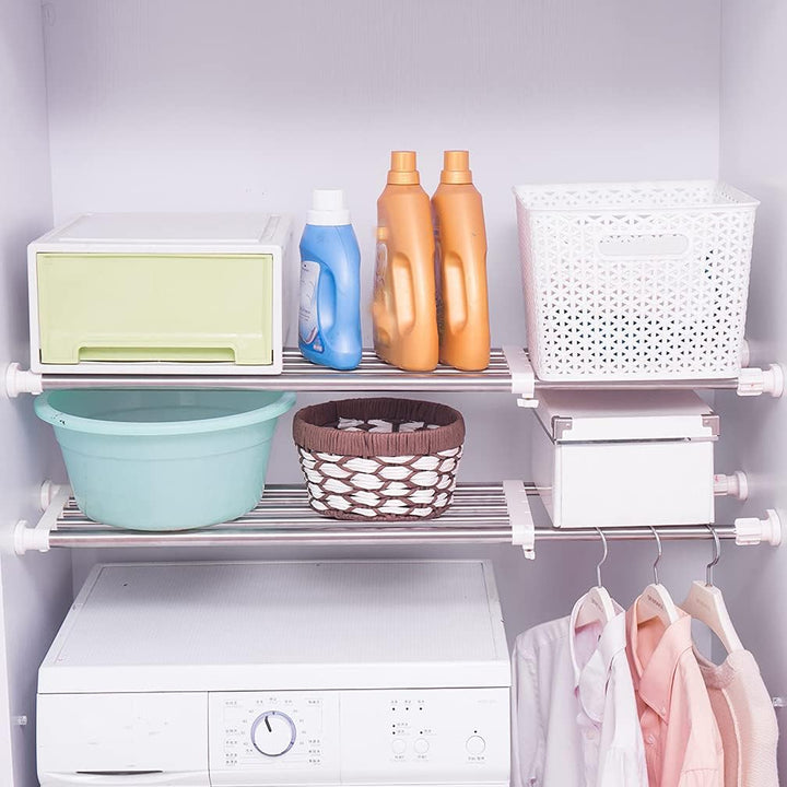 Hershii Erweiterbarer Kleiderschränke Kleideraufbewahrung System Organisation Teleskop Kleiderstange