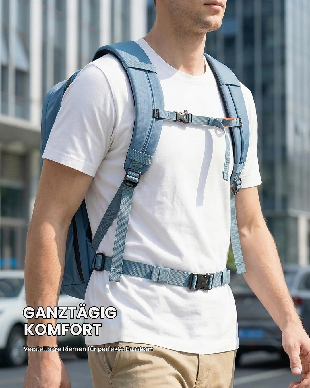 Tolaccea Business Laptop Rucksack 32L, Reiserucksack mit 15,6 Zoll stosssicherer EVA-Laptoptasche,Ha