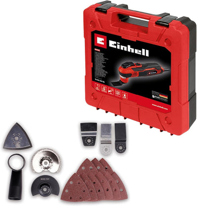 Einhell Multifunktionswerkzeug TE-MG 350 EQ (350 W, 22.000 bis 40.000 min^-1 Schwingzahl, LED-Licht,