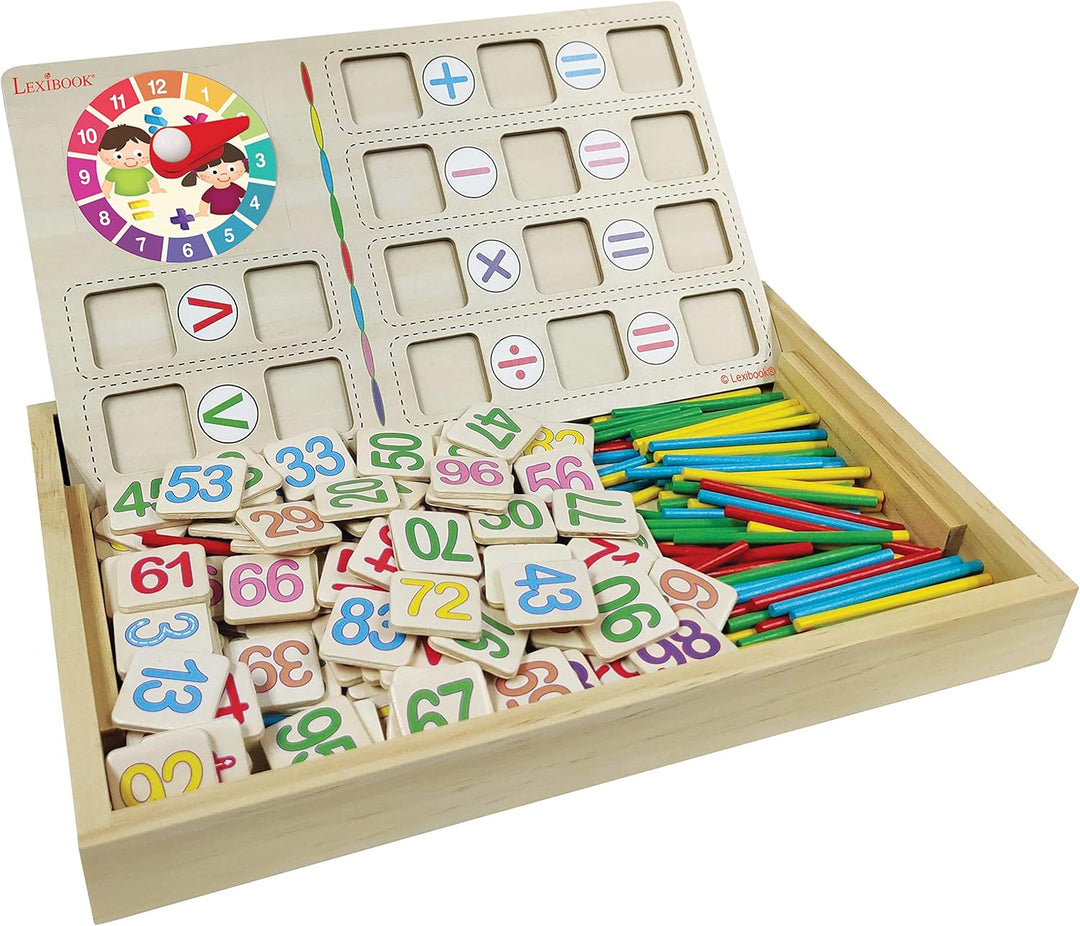 Lexibook EDU200 Uhrzeiger Bio Toys Mathematikschule, Aktivitätenbild zum Kennenlernen mit Zahlen und