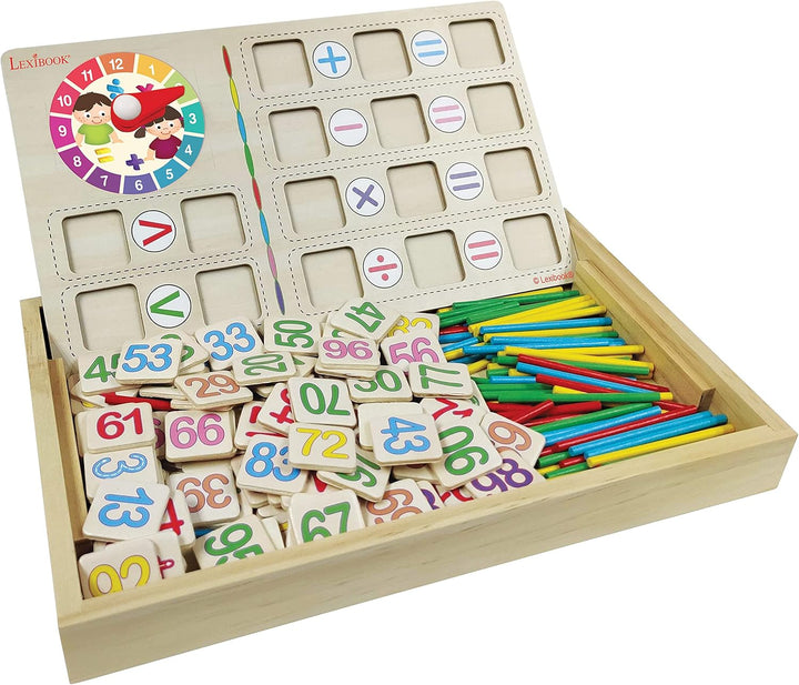 Lexibook EDU200 Uhrzeiger Bio Toys Mathematikschule, Aktivitätenbild zum Kennenlernen mit Zahlen und