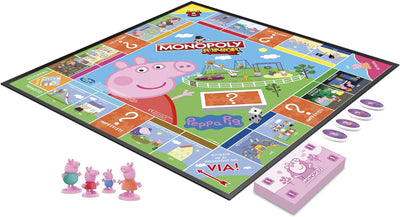 Hasbro Monopoly Junior: Peppa Pig Edition, gioco da tavolo per 2-4 giocatori, per Bambini dagli 5 an