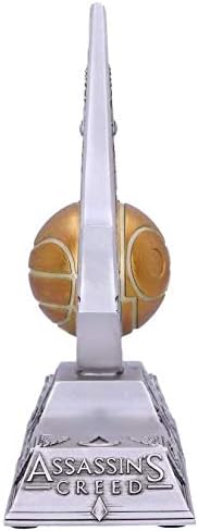 Nemesis Now Assassin's Creed Buchstützen, Apfel von Eden, Kunstharz, silberfarben, 18,5 cm B5349S0