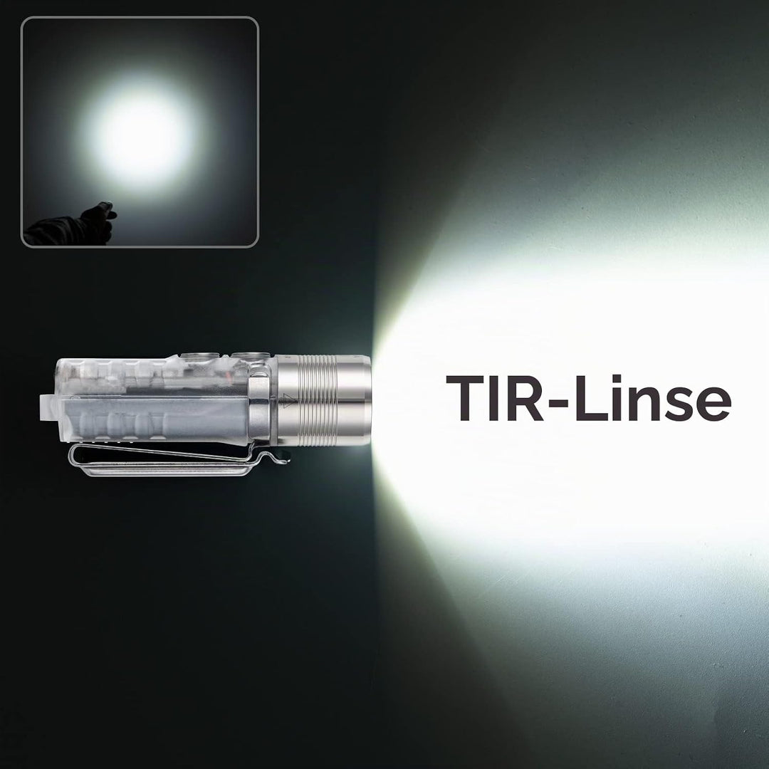 RovyVon A28WU G2 Taschenlampe mit Seitensignallicht, 1000 lm, wiederaufladbar, wasserabweisend, EDC