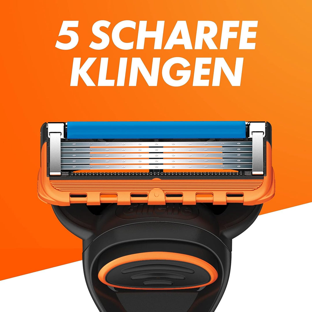Gillette Fusion 5 Power Rasierklingen, 8 Ersatzklingen für Nassrasierer Herren mit 5-fach Klinge 8 S