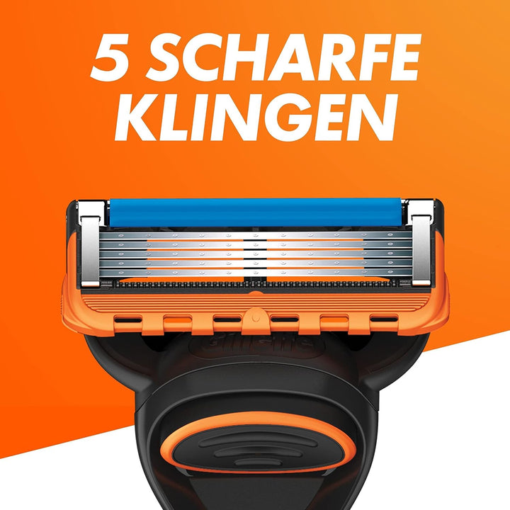 Gillette Fusion 5 Power Rasierklingen, 8 Ersatzklingen für Nassrasierer Herren mit 5-fach Klinge 8 S