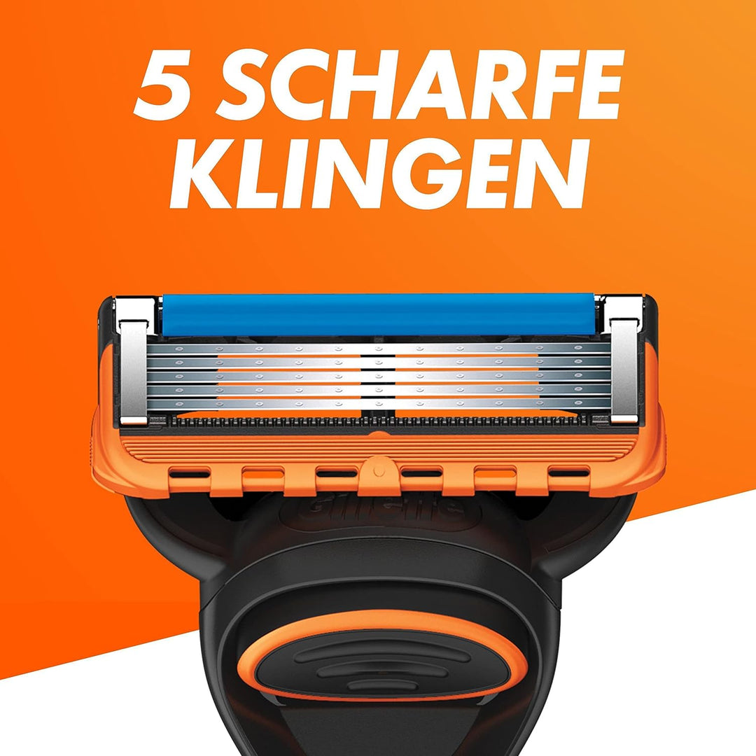 Gillette Fusion 5 Power Rasierklingen für Rasierer, 4 Ersatzklingen für Nassrasierer Herren mit 5-fa