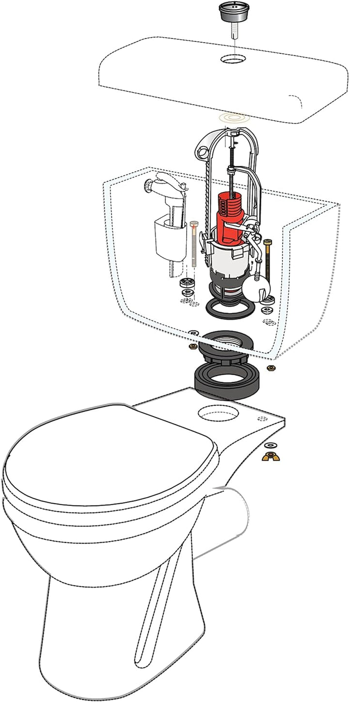 Wirquin 14150005 MVB00 WC-Garnitur, weiss