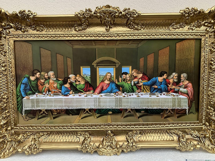 Das Letzte Abendmahl von Leonardo Da Vinci Jesus Christus 96x57 Jesus Christus Religiöses Wandbild A