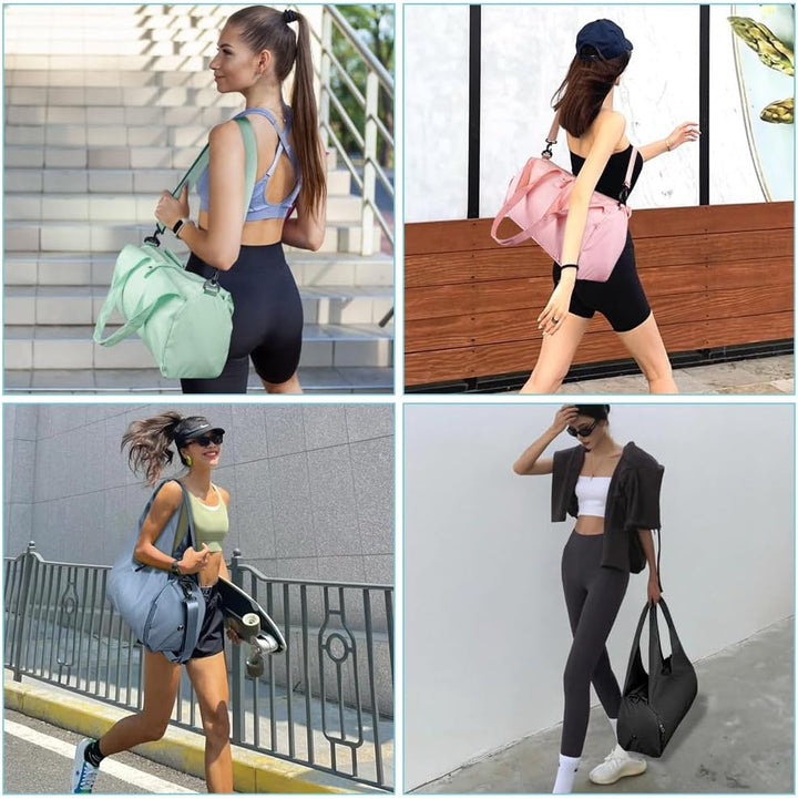 Sporttasche, Reisetasche mit Schuhfach &amp; Nassfach, Gross Gym Tasche für Damen und Herren, Wasserdich