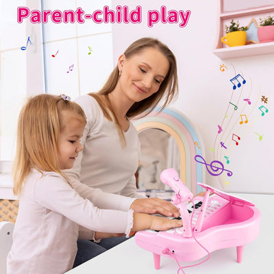 Keyboard für Kinder ab 1 2 3 - Kinderklavier ab 1 2 3 Jahre - Piano Keyboard mit Mikrofon - Musikins