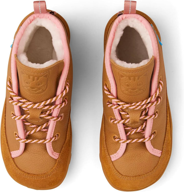 Affenzahn Winterschuh Leder Easy reflektierend, kuschelig warm mit Schaffell gefüttert Grösse 21-32