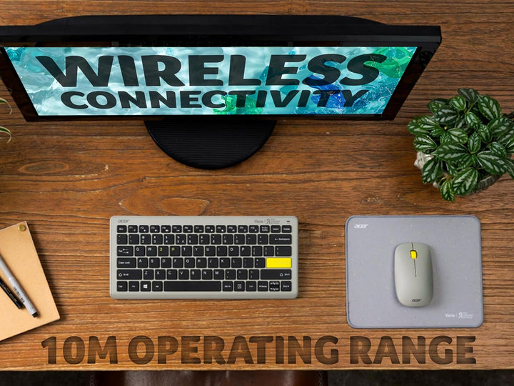 Acer Vero Maus AMR020 - Maus kabellos (2.4GHz Funkmaus, 1200 DPI, Smart-Power-Management, ergonomisc