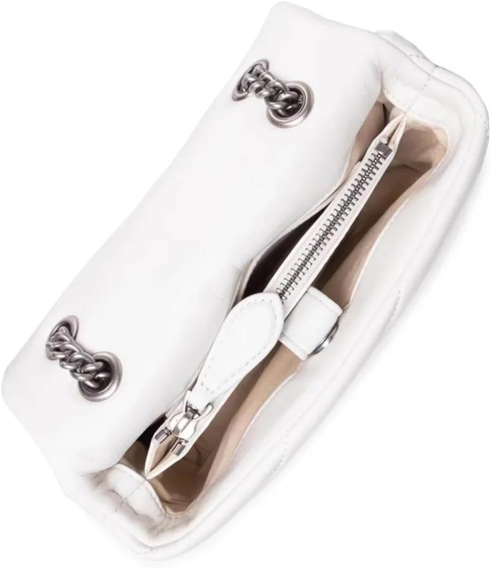 Pinko Damen Love Classic Puff Cl Sheep Nap Handtasche Z14o_bianco Seta-old Silver, Z14o_bianco Seta-
