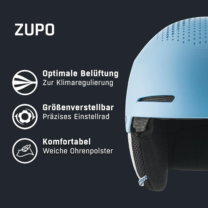 ALPINA Zupo - Stylischer und sicher Kinder-Hartschalenhelm mit abnehmbaren Ohrenpolstern, innovative