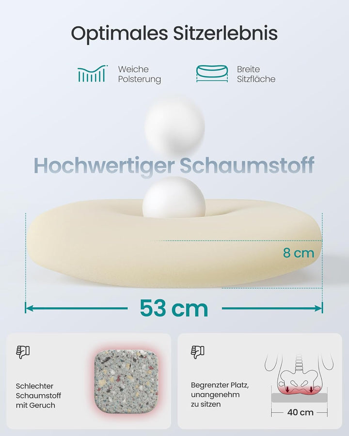 SONGMICS Bürostuhl, Schreibtischstuhl, Drehstuhl mit Netzbespannung, ergonomisch, gepolsterte Lenden