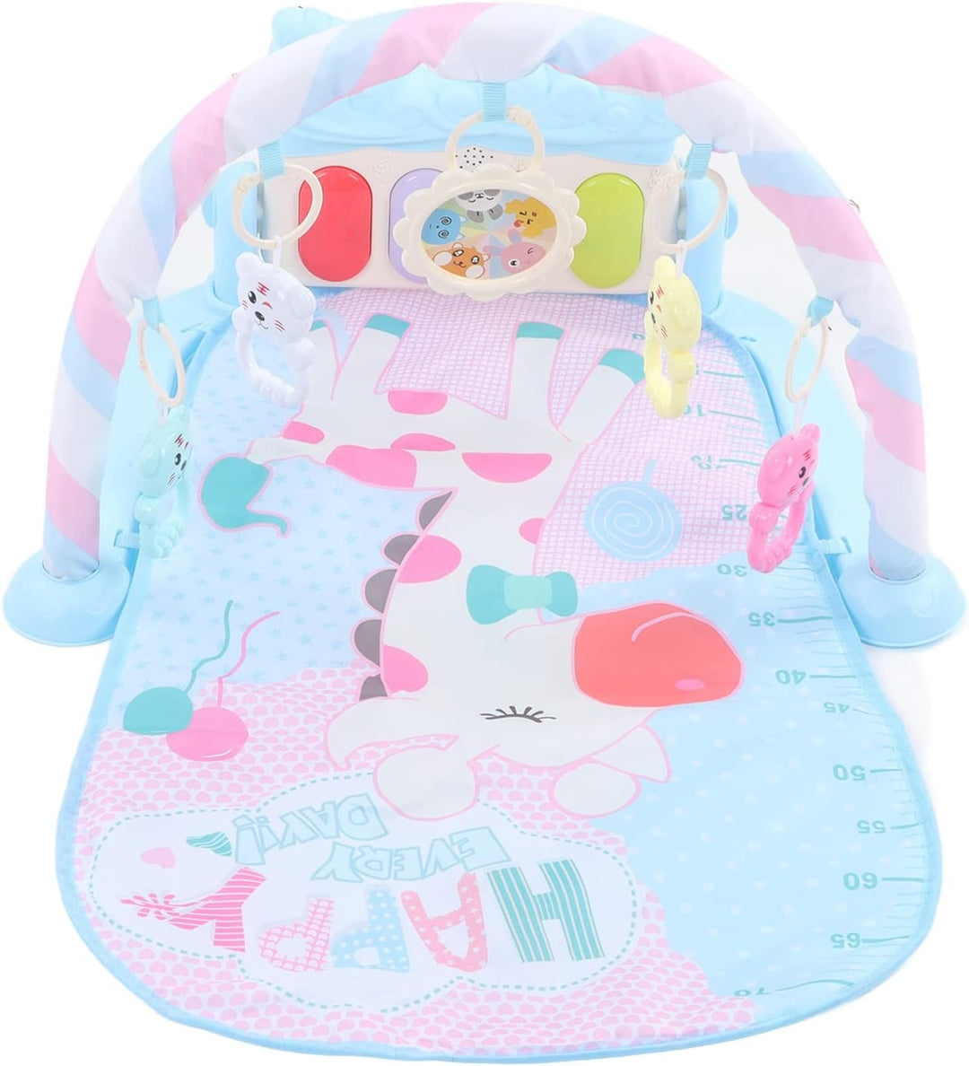 Baby Kick Play Piano Lernspielzeug Multifunktionale Babyspielmatte mit Klavierrasseln Babys