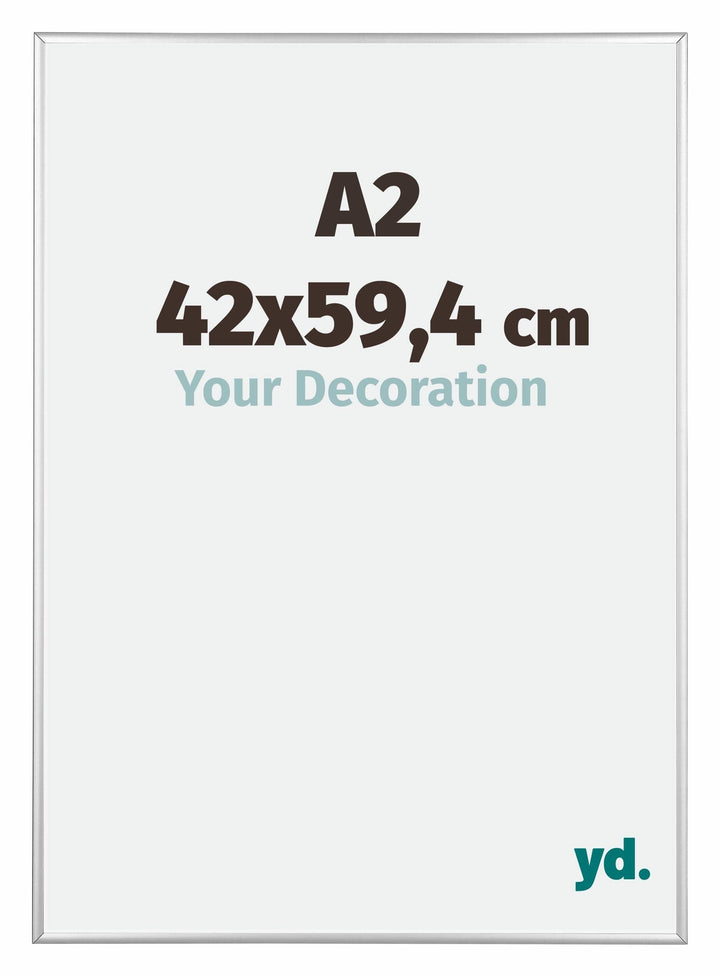 yd. Your Decoration - Bilderrahmen DIN A2 42x59,4 cm - Bilderrahmen aus Aluminium mit Acrylglas - An