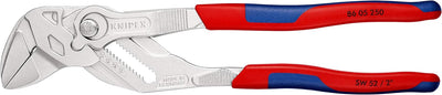 KNIPEX Zangenschlüssel (250 mm) 86 05 250 & 86 03 125 Mini-Zangenschlüssel Zange und Schraubenschlüs