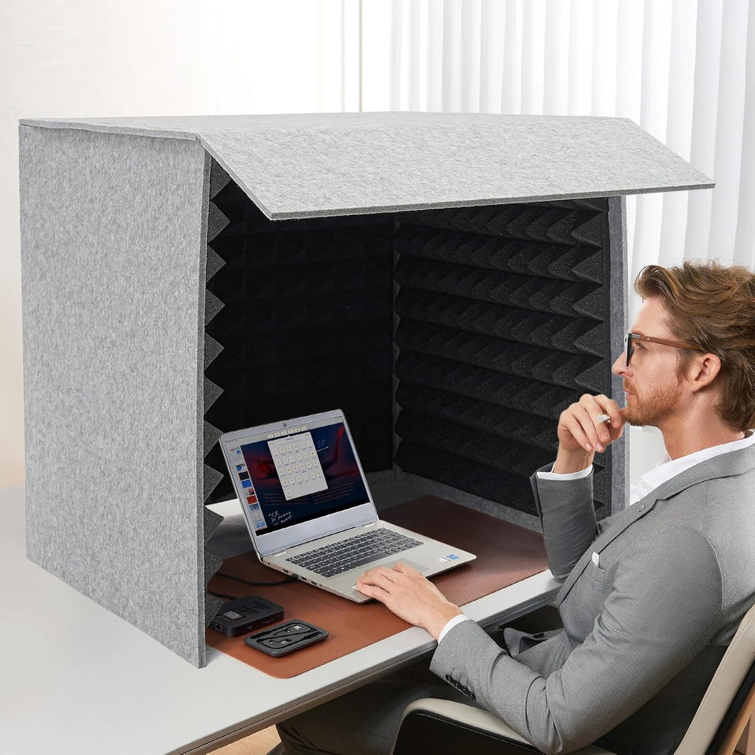 Vocal Booth Tragbare Schalldichte Kabine Schallabsorption Schalldichte Gesangskabine 60*60*60cm, 50m