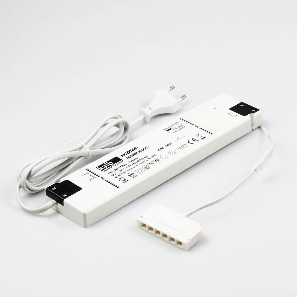 LED Netzteil 12V 30/60W Trafo Treiber Adapter LED Mini-Stecker, Grösse:60Watt, 60watt