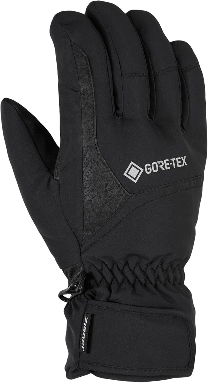 Ziener Garwen GTX Ski-Handschuhe/Wintersport | Wasserdicht, Atmungsaktiv, Gore-tex 10.5 Schwarz, 10.