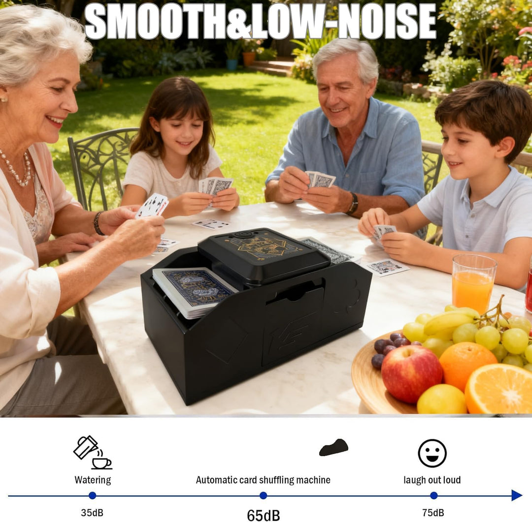 Automatischer Kartenmischer, USB/Batteriebetriebener Elektrisch Kartenmischmaschine, Sensierbarer Sp