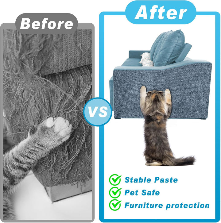 300cm×40cm Kratzmatte Katze Selbstklebend, Kratzschutz Sofa Katze, Trimmbare DIY Katzen Kratzmatte m