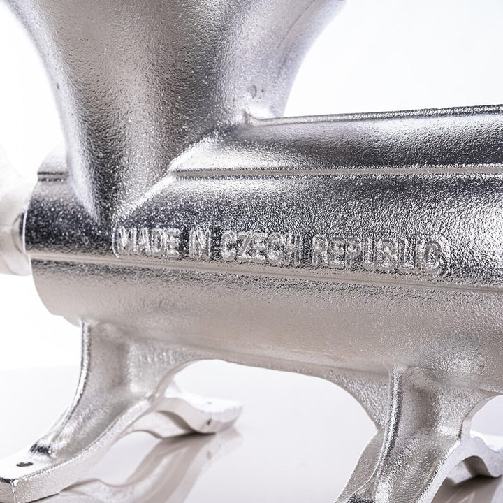 Profi Fleischwolf manuell Grösse 32 aus hochwertigem Gusseisen, mit Messer und Lochscheibe Ø 4,5 mm