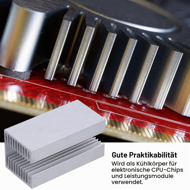 Aluminium-Kühlkörper U-Typ Easycargo-Kühlkörper 100x50x50mm Thermal Cooler Cooling Radiator Zubehör