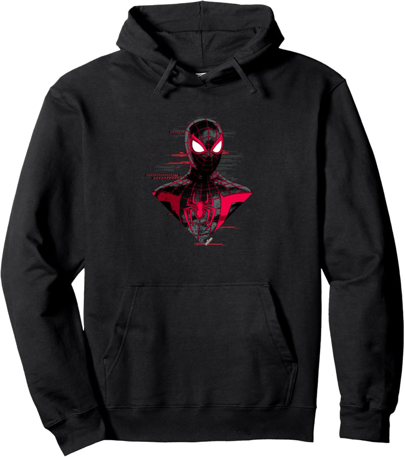 Marvel Spider-Man: Miles Morales Glitch Big Face Pullover Hoodie