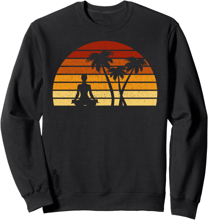 Vintage Sonne Yoga Geschenk für Yogis Sweatshirt
