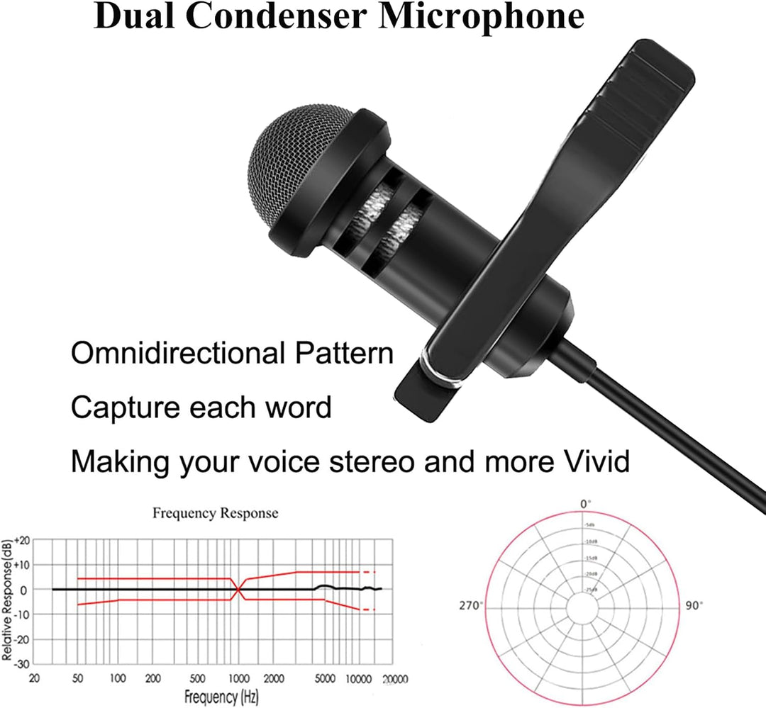 Lavalier Lapel Mikrofon, kompatibel mit Sennheiser kabelloser Sender G1 G2 G3, Omnidirektional Konde
