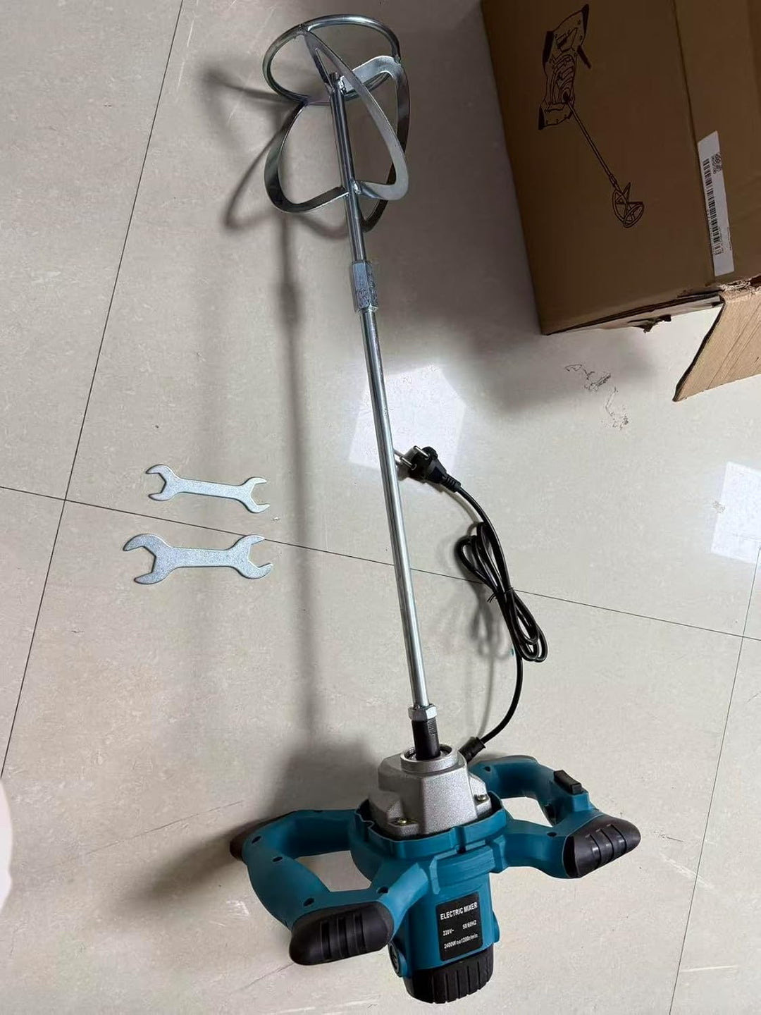 Mörtelrührer 600W Betonmischer mit 6 Geschwindigkeiten M14