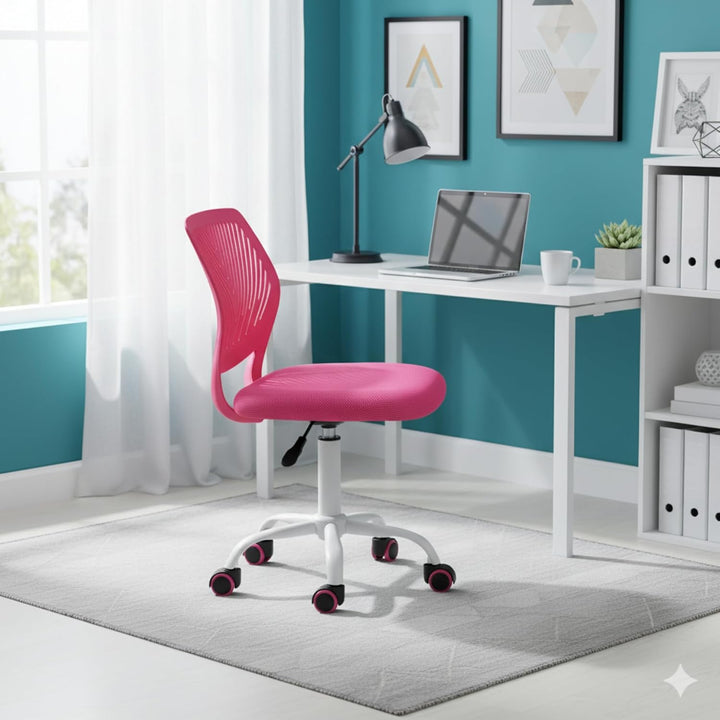 Homy Casa Schreibtischstuhl Verstellbarer Drehstuhl Bürostuhl Stoffsitz Ergonomischer Arbeitsstuhl o