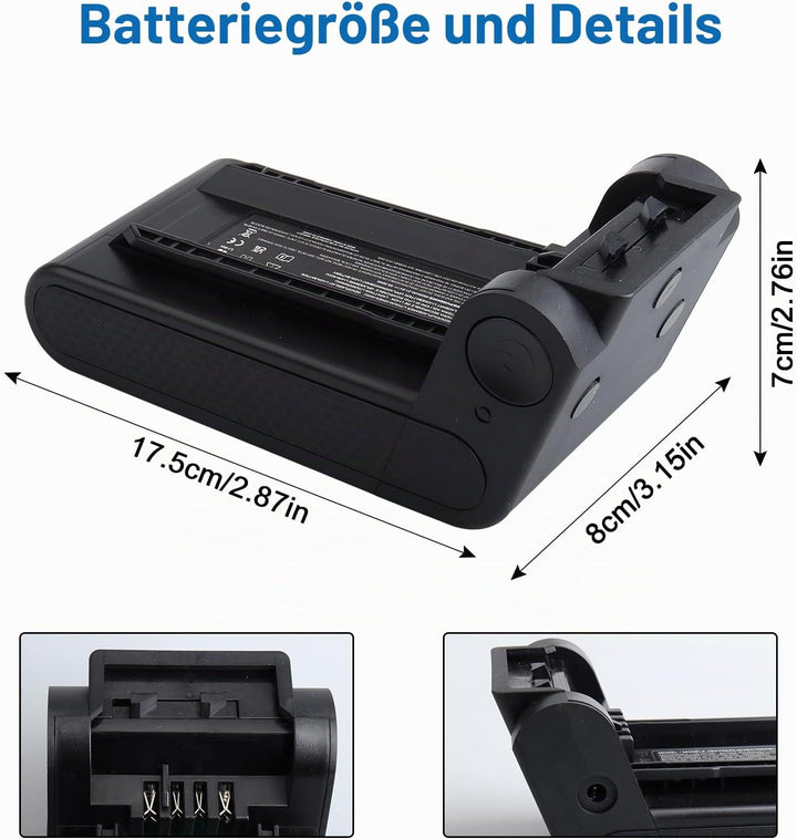 21.6V 4600mAh XBATR640EU Ersatzakku Kompatibel Mit Shark IP1251 IP1250 IP1255 IP1251C IP1220 IP1220C