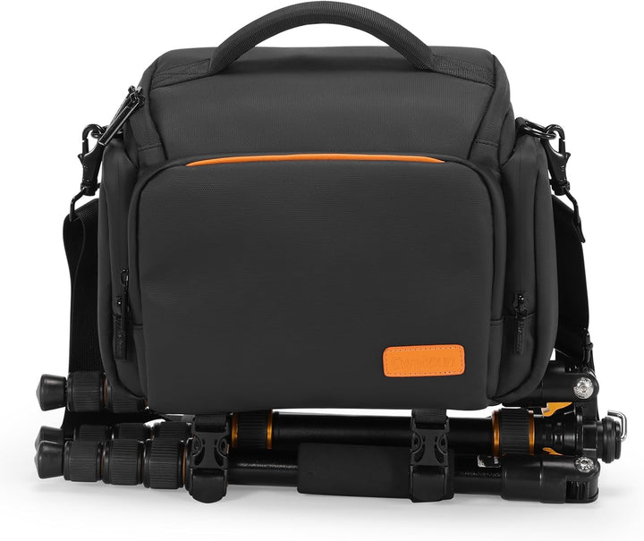 Cwatcun Kameratasche,SLR Fototasche,Kamera Tasche mit Stativhalterung zum Umhängen kompatibel für Ca