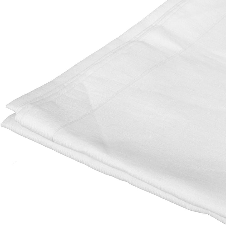 tweeto® Babybett-Himmel - Weiss - Baldachin - 100% LEINEN - atmungsaktiv - Kinderbett-Himmel
