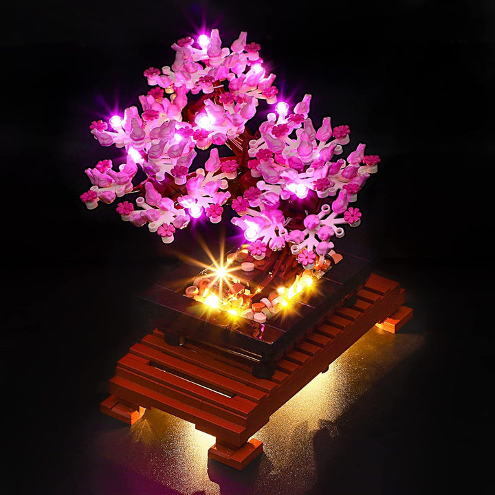 YEABRICKS LED Licht für Lego-10281 Creator Expert Bonsai Tree(Pink) Bausteine Modell (Lego Set Nicht