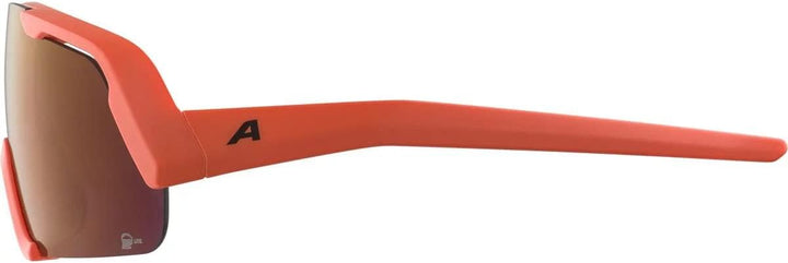 Alpina Unisex - Kinder, ROCKET YOUTH Q-LITE Sportbrille, pumpkin-orange matt/red, One Size