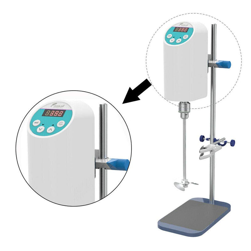 YUEWO Lab Digital Overhead Rührer Elektromixer Überlastschutz Elektromixer Rührer Rührlabormixer Ind