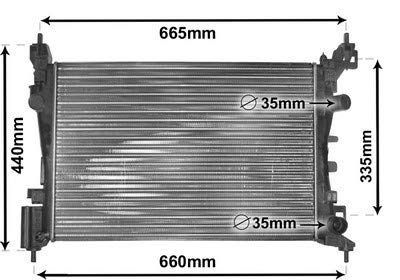 VAN WEZEL 37002408 Kühler, Motorkühlung