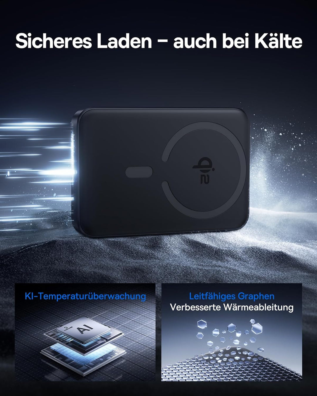 Baseus EnerFill Qi2 Zertifiziert MagSafe Power Bank 10000mAh, PD 22.5W USB-C Ausgabe, 15W Wireless M