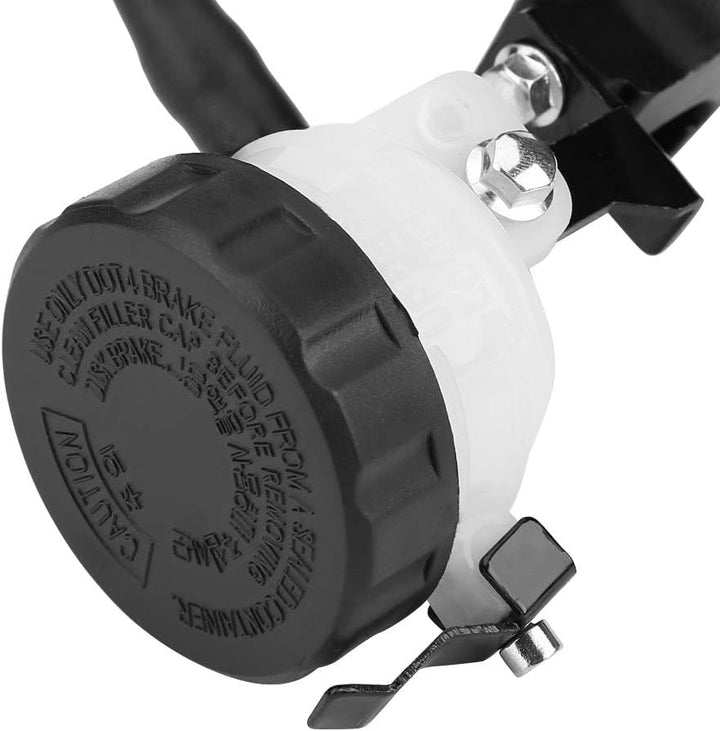 Universal 7/8-Zoll-Motorradbremskupplung Hauptbremszylinder-Reservoirhebel Set Schwarze Kupplungen E