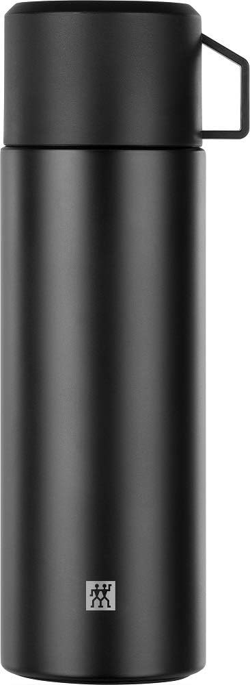 ZWILLING Thermo Isolierflasche, Integrierte Tasse, Thermokanne, Doppelwandisolierung, 1 L, Höhe: 28,