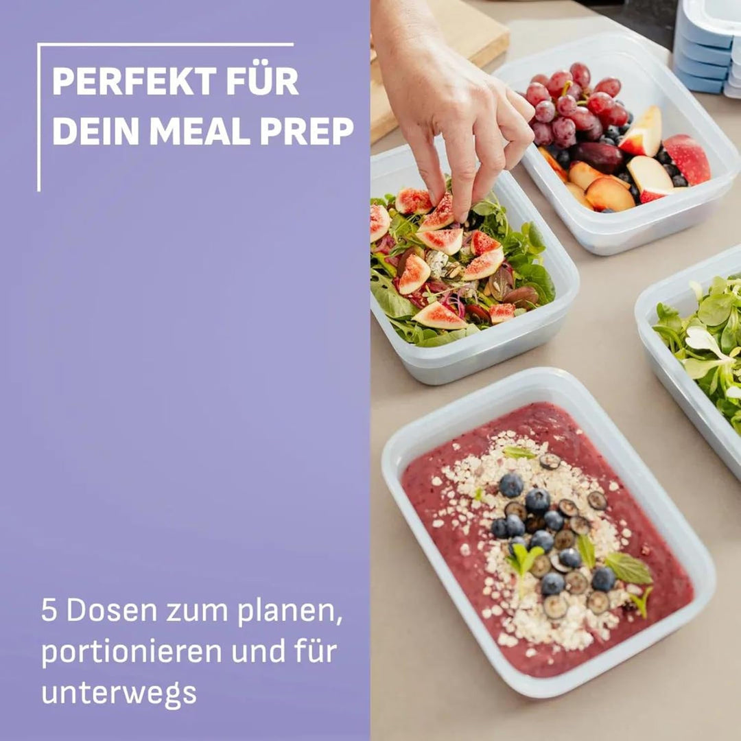 EMSA oneClick Frischhaltedosen, 0,75L, 1,5L, 3,0L, Lebensmittel 2 x länger frisch, 100% dicht, Made