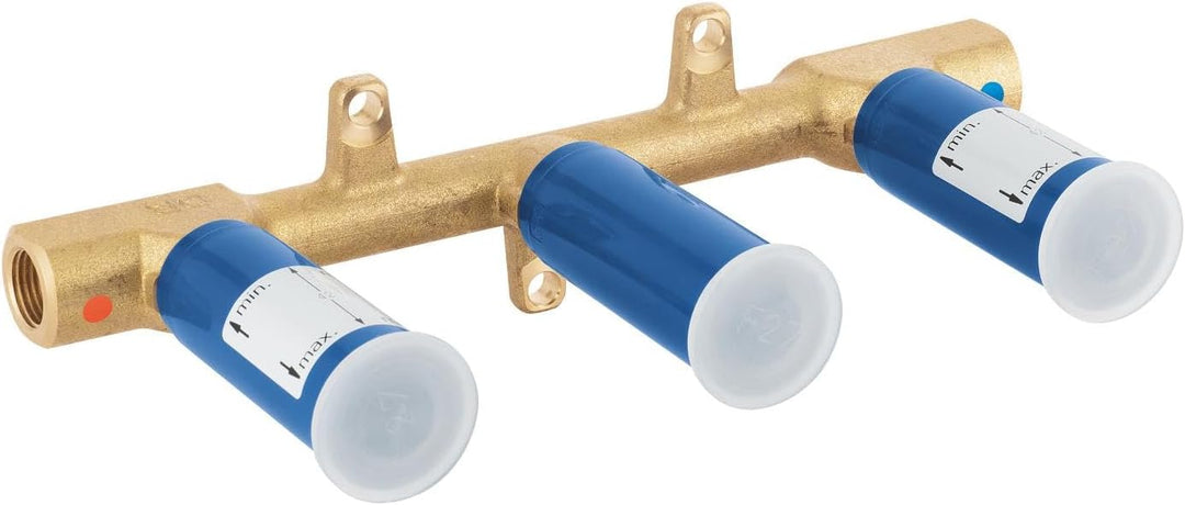 GROHE Zweihand Unterputz-Universal-Einbaukörper (1/2", Wandeinbau, mit Dichtmanschette), 29025002, S