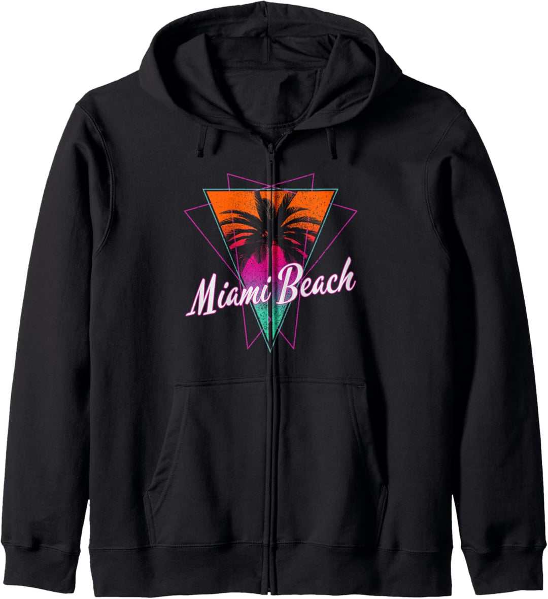 Miami Beach Retro Florida USA Amerika Souvenir Geschenk Kapuzenjacke