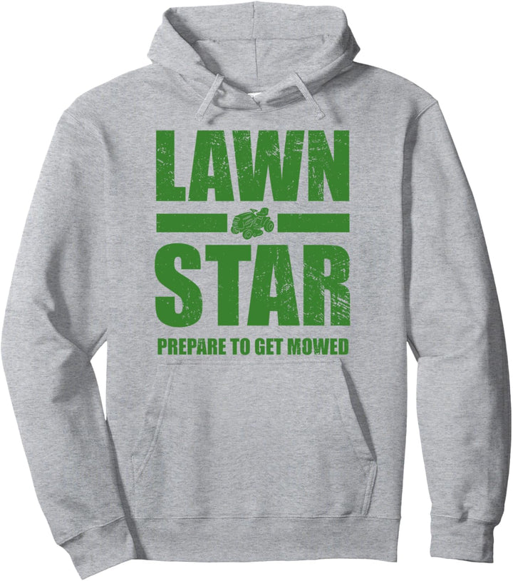 Lustige Rasenmäher Mähen Mais Stern Hof Arbeit Rasen Traktor Pullover Hoodie
