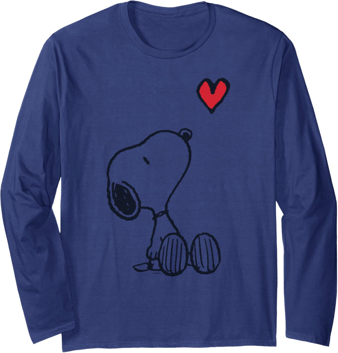 Peanuts Valentine Peanuts Snoopy Heart Langarmshirt Langarmshirt
